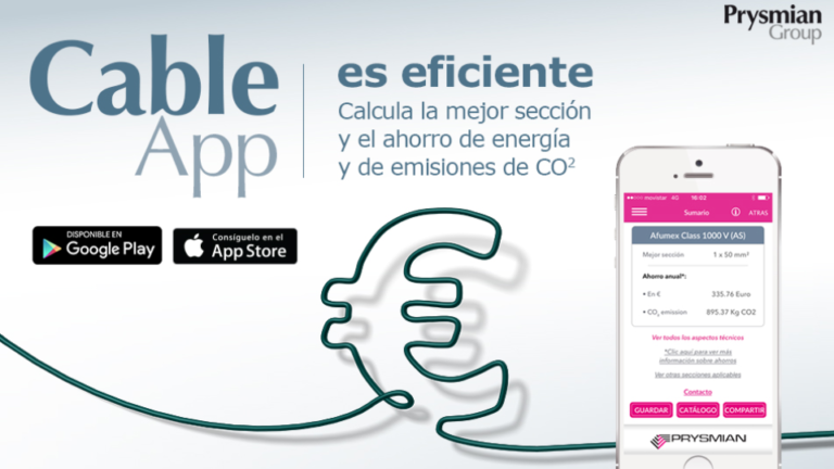 Cable app: La aplicación de Prysmian para el cálculo de la sección del ...